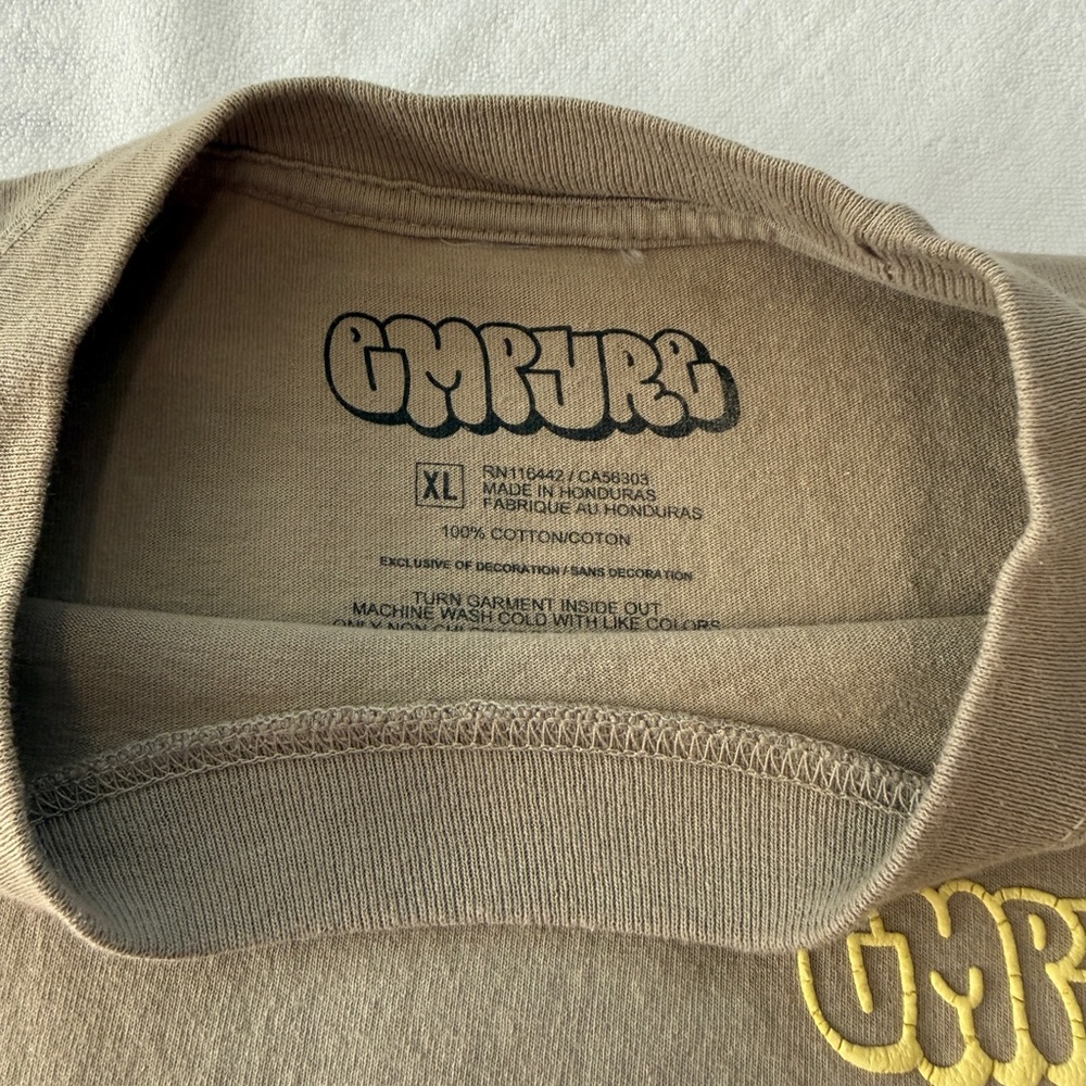Empyre Brown and Yellow Short Sleeve Tee - Picture 2 of 3